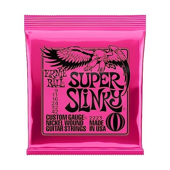 ERNIE BALL Ernie Ball Electric Guitar Strings SUPER SLINKY 2223 Super Slinky (09-42)