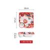 Red Tableware Creative Ceramic Dinner Plates Rice Bowl Household Wedding Celebration Dishes and Plates Chinese New Year Plates