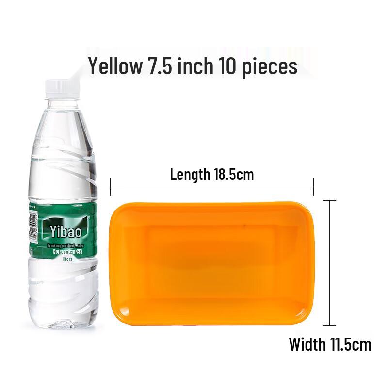 Rectangular Melamine Serving Plate Set