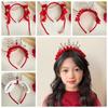 Tassel Chinese New Year Headband Red Hanfu Hairband All-match Crown Headwear  Children