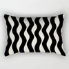Geometric Black Pillowcase Living Room Sofa Cushion Cover Pillowcase Waist Home Decoration