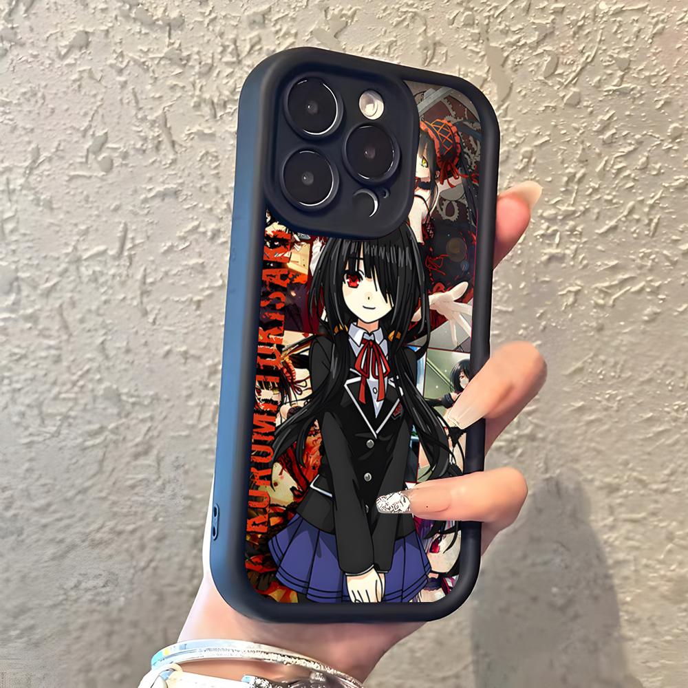 Anime Date A Live Tokisaki Kurumi Cute Phone Case For IPhone 17 Pro Max 16 15 14 Pro Max IPhone 13 Pro Max 11 Plus Silicone Cove