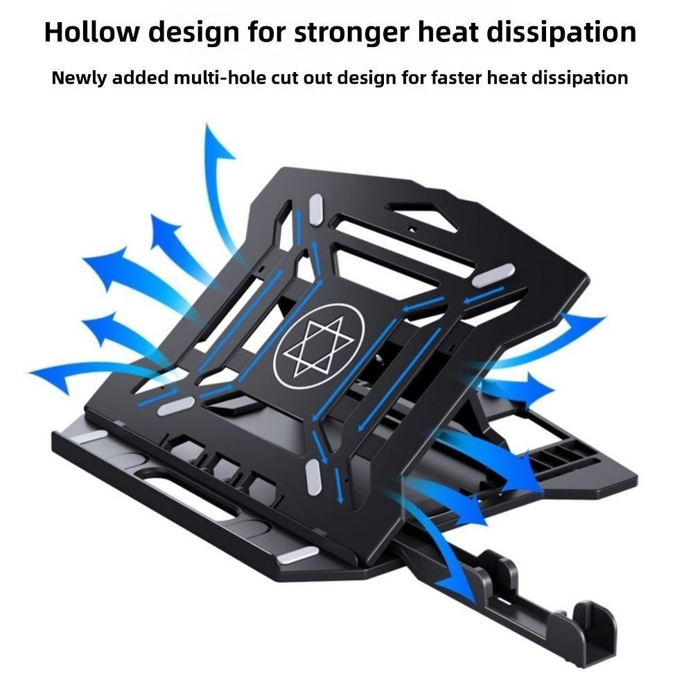 Folding Bracket Laptop Cooling Bracket Black White Notebook Computer Holder  Lifting Function