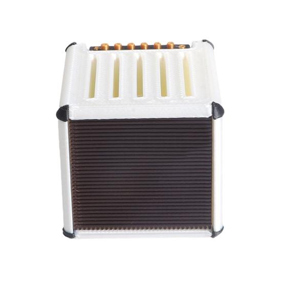 Guitar Picks Holder Retro Amplifier Style Guitar Pick Display Case with 5 Slots Guitar Pick Storage Box Gift for Guitar Players Music Enthusiasts