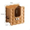 Biscuits Shaped Tissue Holder Easy Installation WallMounted Wipe Dispenser Wide Opening Cartoon