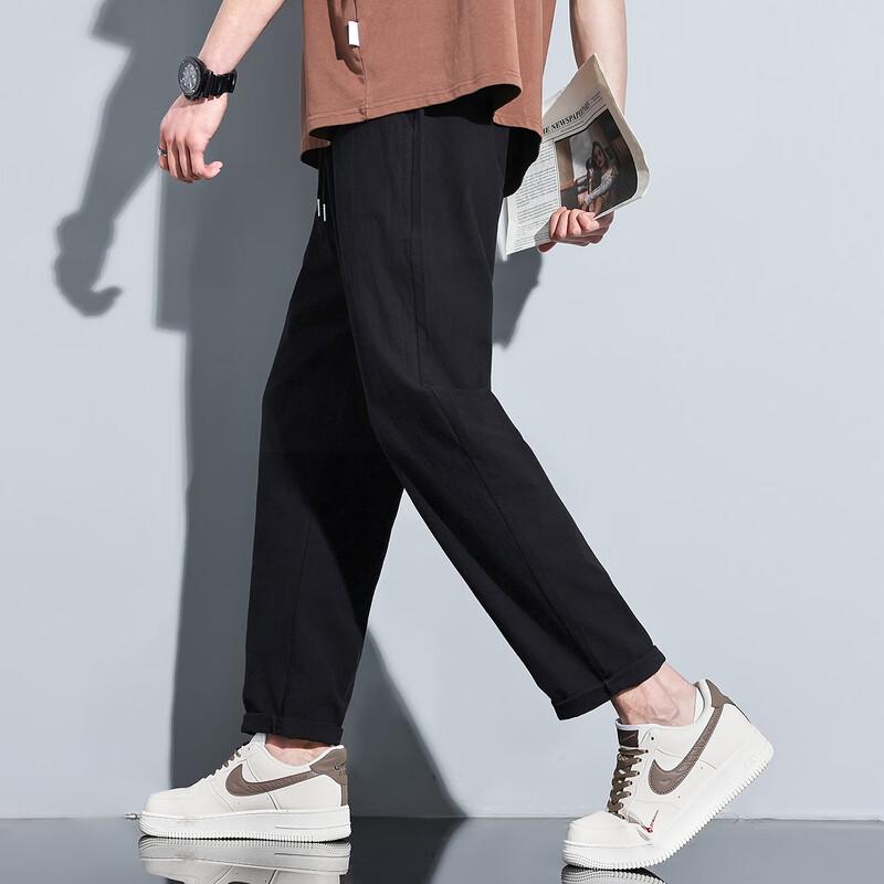TonLion Men's 2024 Loose Straight Casual Trousers