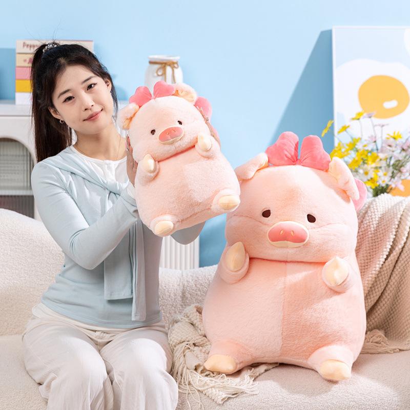 Girl'S Heart Pink Pig Doll Plush Toy Pig Doll Child Companion Comfort Ragdoll Birthday Gift