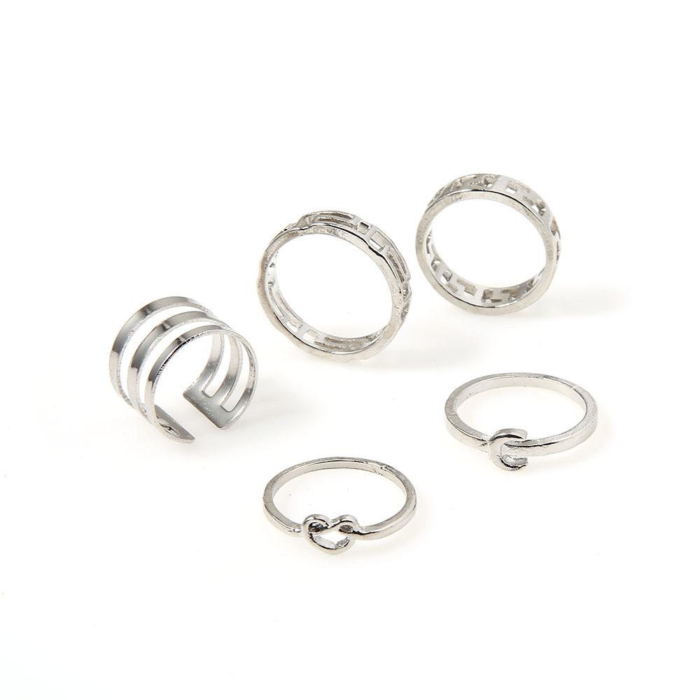 Hanfeng Chaoxian Ring Hollow Love 5-Piece Joint Ring