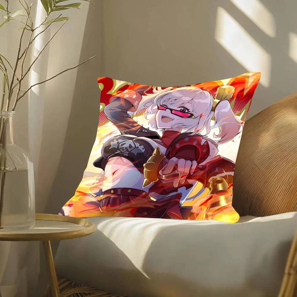 Bernice Animated Game Zenless Zone Zero Pillow Case Fashion Square Pillowcase Bedroom Sofa Room Ins Decoration Leisure
