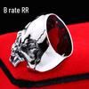 Retro Men's Titanium Skull Ring - Stainless Steel Punk Jewelry