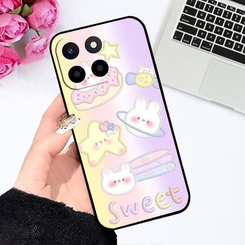 

For Honor X6C 4G Case Fashion Cute Astronaut Soft Silicone Back Cover For Honor X6C X6 C X 6C HonorX6C Phone Shell Bumper Honor X6c