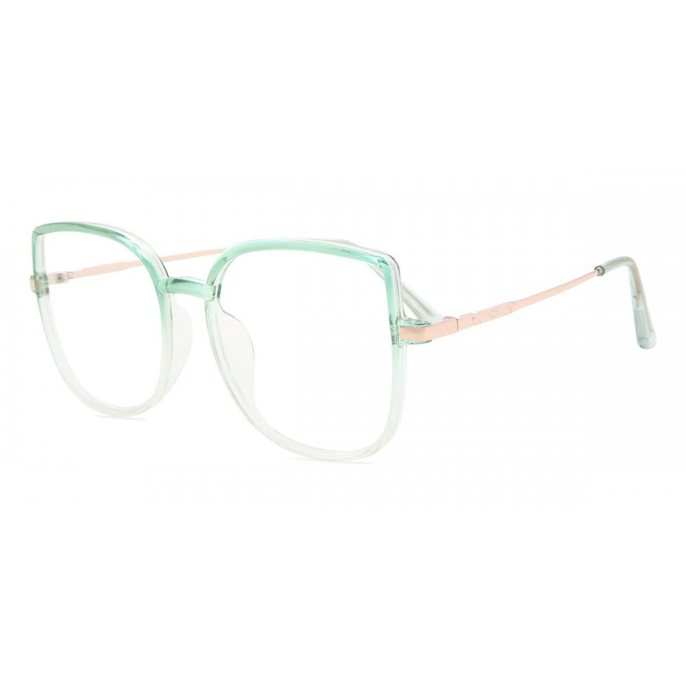 Full Rim Cat Eye Transparent Faded Green Smartbuy Collection Hydee Blue Light Block 265 C20 Fashion Women Eyeglasses