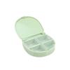 Portable Mini 4-Panel Small Medicine Box For Travel Suitable For Pills Supplements Portable Storage Box 4-Panel Multi-Color Fashionable Medicine Box
