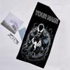 1pc Venom3 Beach Towel with Custom Name, Beach/Swimming/Bath/Picnic/Camping Towel, Suitable for Seaside Beaches