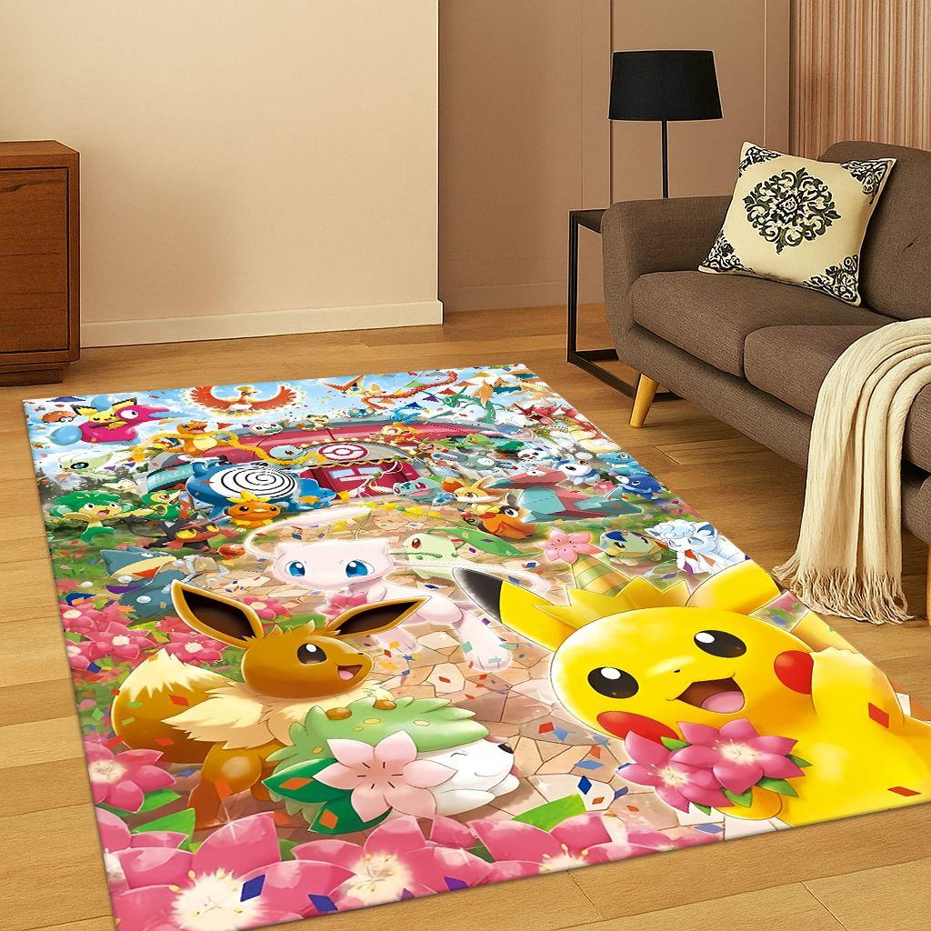 

Покемон Пикачу Монстр-Эльф Мультяшный Милый Детский Ковер Коврик для Игровой Комнаты Гостиной Спальни Придверный Коврик Декор Нескользящий Игровой Коврик Подарок 40x60cm