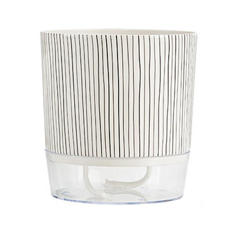 Self Watering Flowerpot Self-watering Flowerpot with Drainage Holes Transparent Base Hydroponic Plant Pot Automatic for Home Small