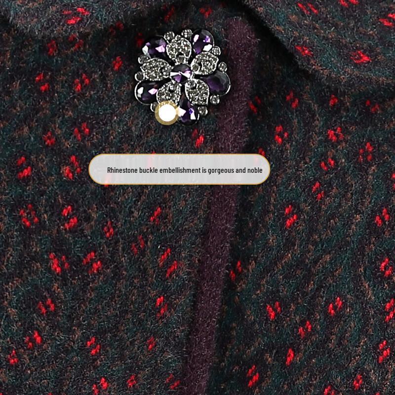 SIFONE Elegant Faux Mink Velvet Winter Coat