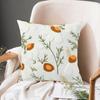 Floral Pillow Cover 18" X 18" Flower Throw Pillow Case Zippered Rustic Pillow Cover for Living Room Sofa Couch Bedroom Decoration