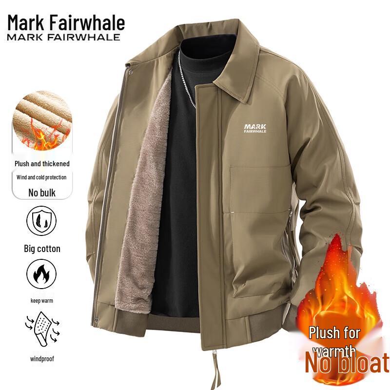 Mark Huafei Men's Casual Lapel Windproof Jacket