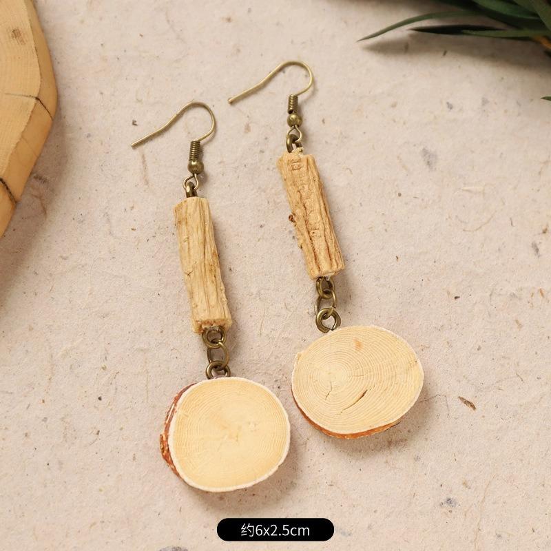 Original Design Traditional Chinese Medicine Plant Earrings Retro Literature Natural Fruit Handmade Long Earrings Women