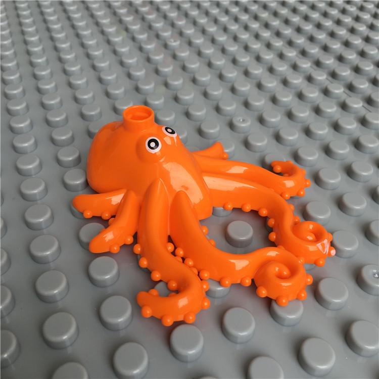 Gegele Lego-Compatible Building Blocks: Large Particles & Small Animal Accessories - Ocean, Zoo, Dinosaur Educational Toys