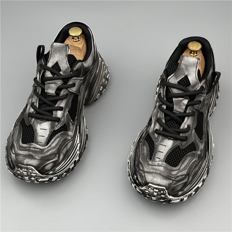 Mode Herr Sneakers Mesh Grå Fritidsskor Snörning Herr Lätta Vulkaniserade Skor Promenadsneaker Zapatillas Hombre Herrskor