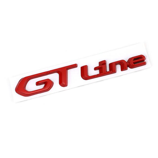 ART1   Car Metal Sticker Emblem Accessory For Kia GT-Line Sportage Ceed Rio Picanto Sorento Soul Cerato Venga Forte K9 Cadenza Optima