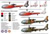 AMP French Aero Spatiale Gazelle Helicopter Plastic Model AVP48020 1/48 SA.341