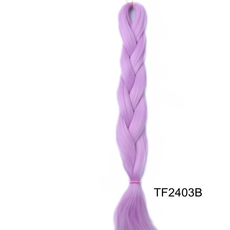 Große Menge auf Lager 24 Zoll 80g Weiche Seidige Synthetische Haarverlängerungen für Häkelzöpfe Haarherstellung Jumbo Braiding Synthetisch