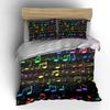 Colorful musical notes pattern. Bedding sets Duvet cover sets Duvet covers Pillowcases(1 * Duvet Cover 2 * Pillowcases without duvet insert)