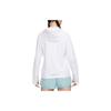 Nike Felpa da Corsa con Cappuccio Asciugatura Rapida UV Protezione Solare Top Donna Bianco FB7481-100