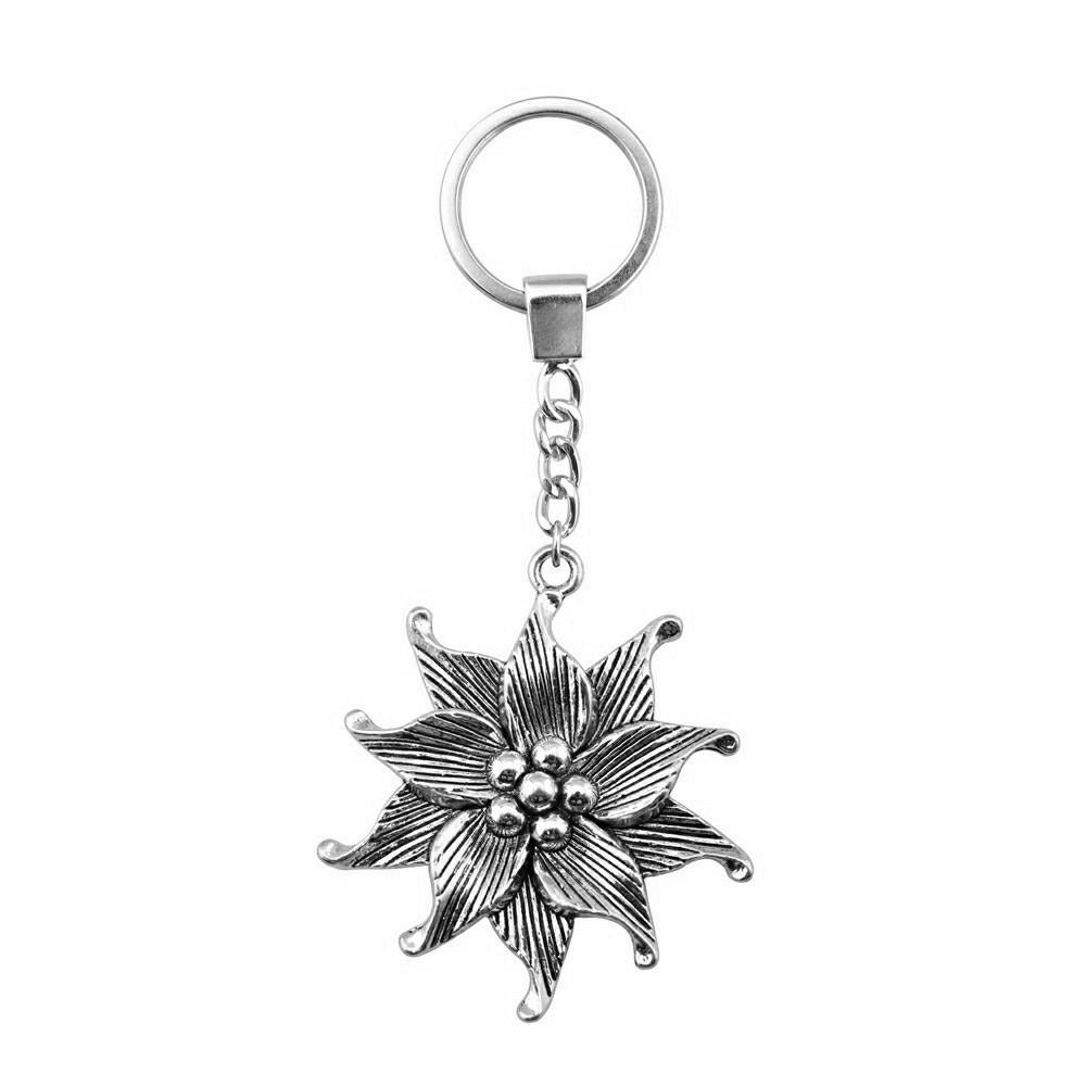 The Flower Of Life Keychain Craft Jewelry Victory Symbol Key Ring 30mm