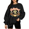 Women's Casual Long Sleeve Christmas Print Round Neck Top for Holiday Festive Wear