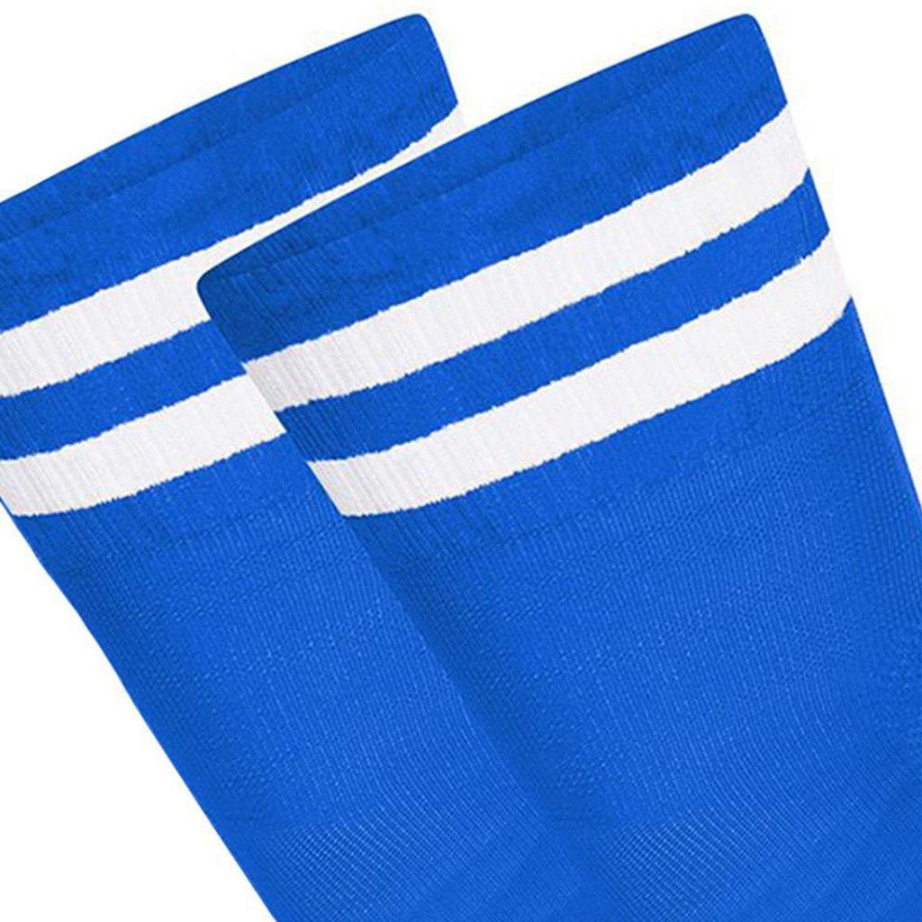 Floso Men's Striped Knee Length Football Socks (Pack of 3)