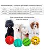 Natural Rubber Pet Dog Toys Dog Chew Toys Tooth Cleaning Treat Ball Extra-tough Interactive Elasticity Ball for Pet Accessories