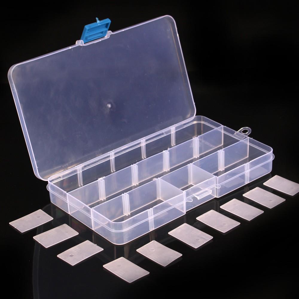Double Layer Lure & Tackle Box: 5, 10, 15, 24-Grid Options - Plastic Bait & Accessories Storage.