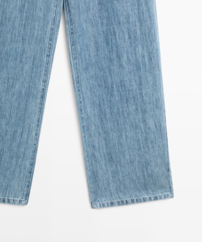 Masimodutti 100% Linen High-Rise Barrel Fit Jeans