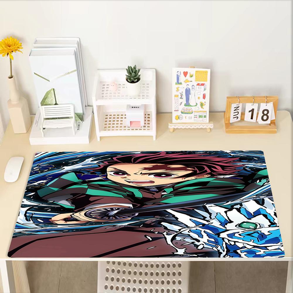 Demon Slayer Theme Mouse Pad, Non Slip Rubber Base, Multifunctional Office & Home Decor, Perfect for Workspace Personalization.