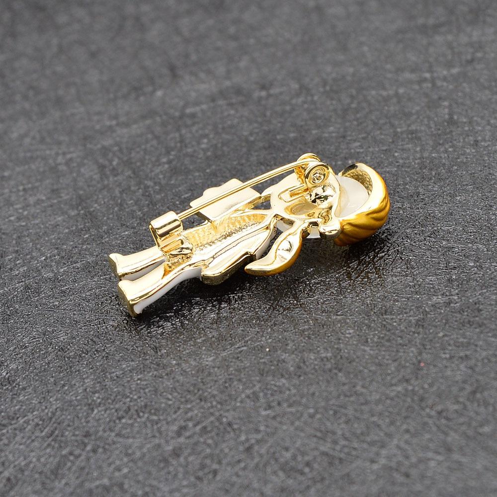 Fashion Cute Women Men Opal Enamel Doctor Nurse Brooches Pins Gifts For Medical Personnel Jewelry