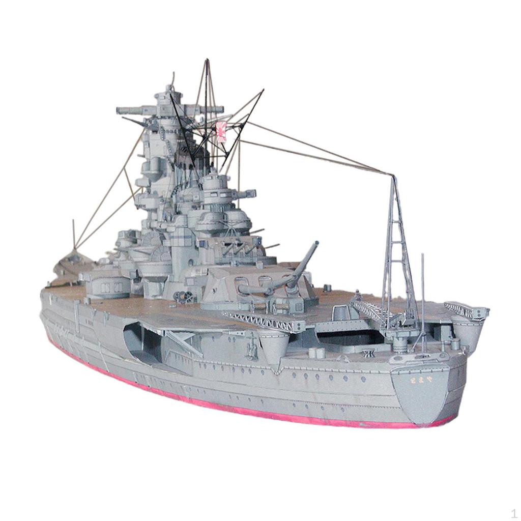 Exquisite 3D Japanische Marine Schiffe WK2 Bastel-DIY Papier Modellbausätze Bildung für Kinder Erwachsene