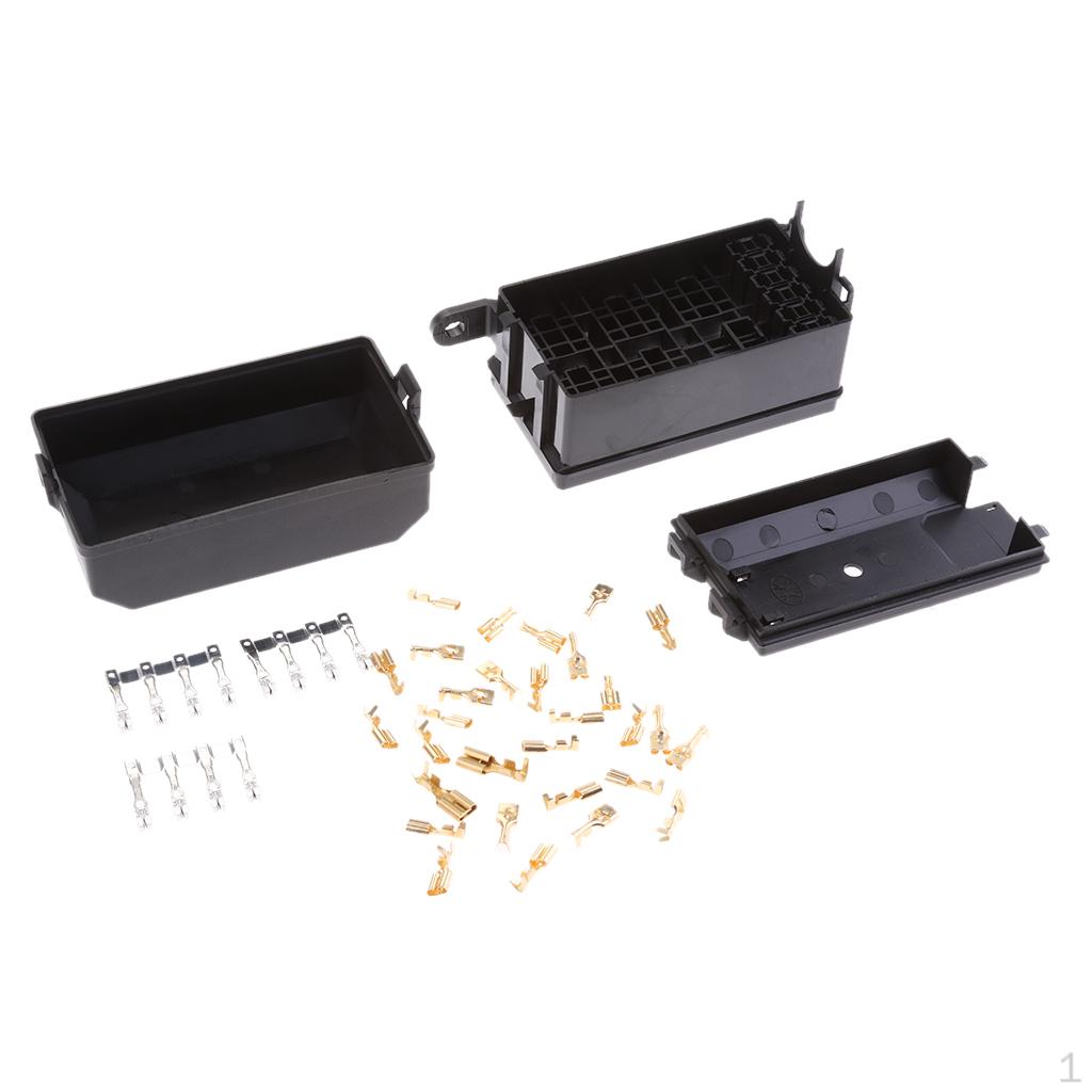 

1 Set of DC12V Auto Car ATV 6 Relay 5 Holder Nacelle Insurance Tool