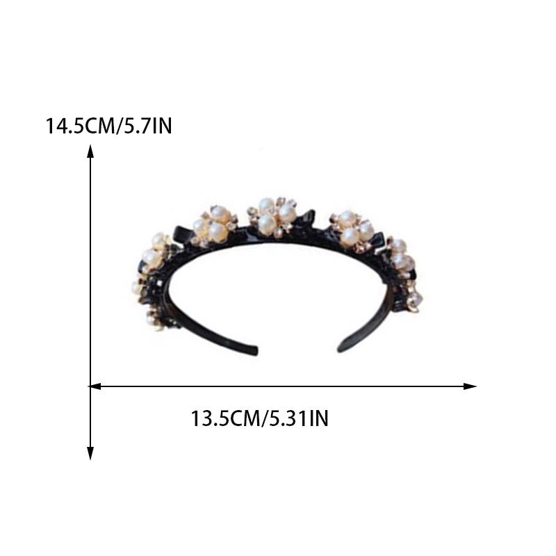 Pearl Headband for Women Elegant Bangs Hair Clip Fashionable Girl Hairband Hair Accessory