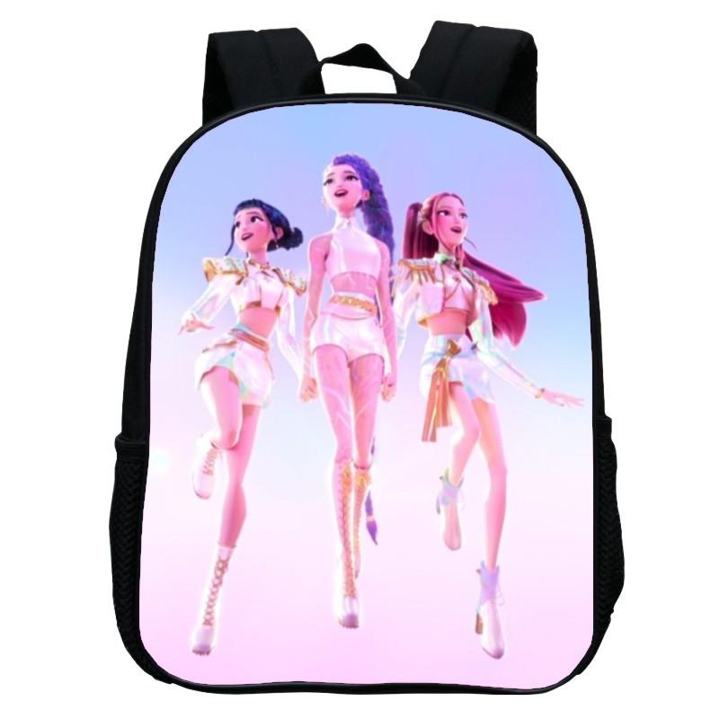 Printed Witch Hunters Huntrix Kpop Kindergarten Bag, Cartoon 12-inch Backpack Lightweight