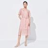Sweet Basil Women's New Chinese Style Short Sleeve Midi Dress
