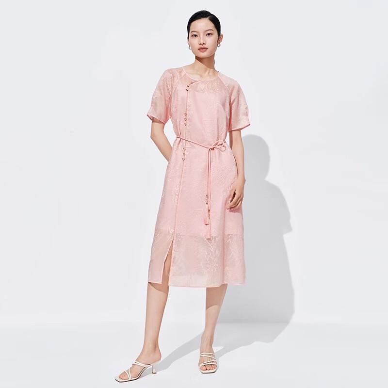 Sweet basil New Chinese Style Short Sleeve Midi Dress