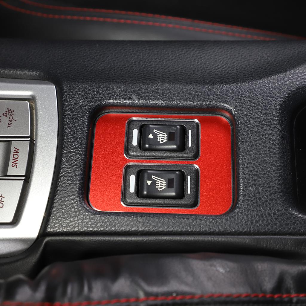 Aluminum Alloy Car Trunk Switch Seat Heating Button Frame Decoration Sticker For Toyota 86/Subaru BRZ 2016-2020 Car Accessories