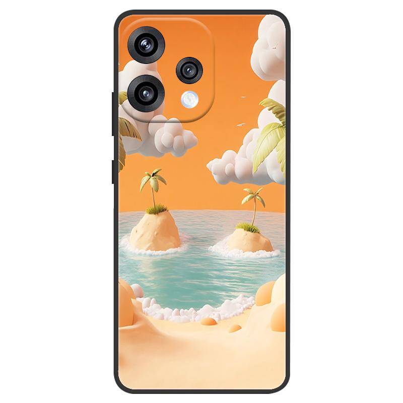 For OPPO Reno 15 Case For OPPO Reno 15C Cover Cute Flower Printing Soft Silicone Cases For OPPO Reno15C Reno15 Coque Fundas