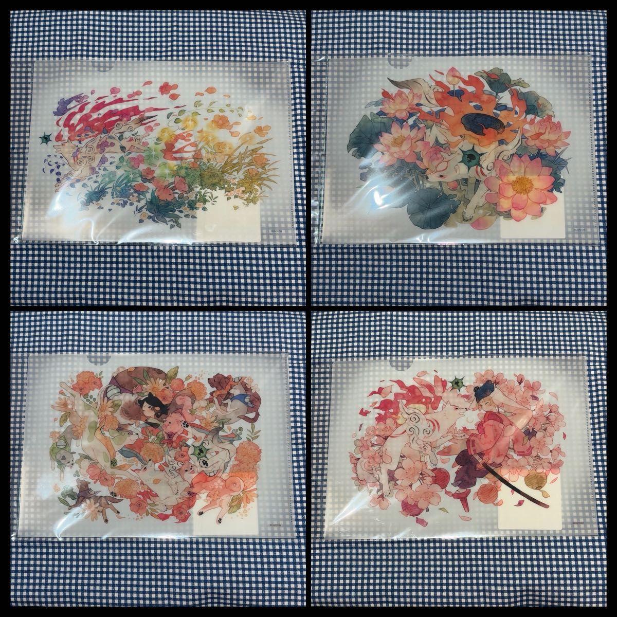 Used Clear file 4 types set Okami 20th Oharu-chan Hanasaku brush comparison