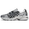 Kiks X  Gel-1090 V1 Fabric Synthetic Leather Transformation Blade Low-Top Lifestyle Sneakers Unisex Sneakers Liquid-Silver 1203A214-020