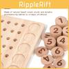 Childrens Wooden Math Learning Number Matching Arithmetic Board Educational Toy For Preschoolers